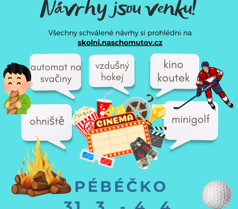 Nápady na PÉBÉČKO jsou venku!