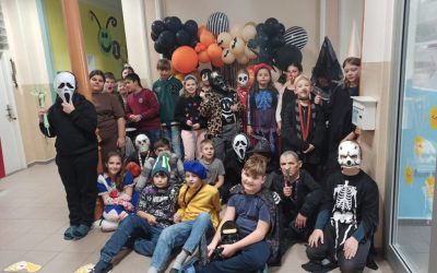 Páté třídy oslavily Halloween