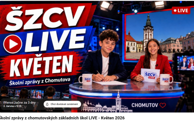 Je tady živé vysílání květnové relace Školních zpráv Chomutov!